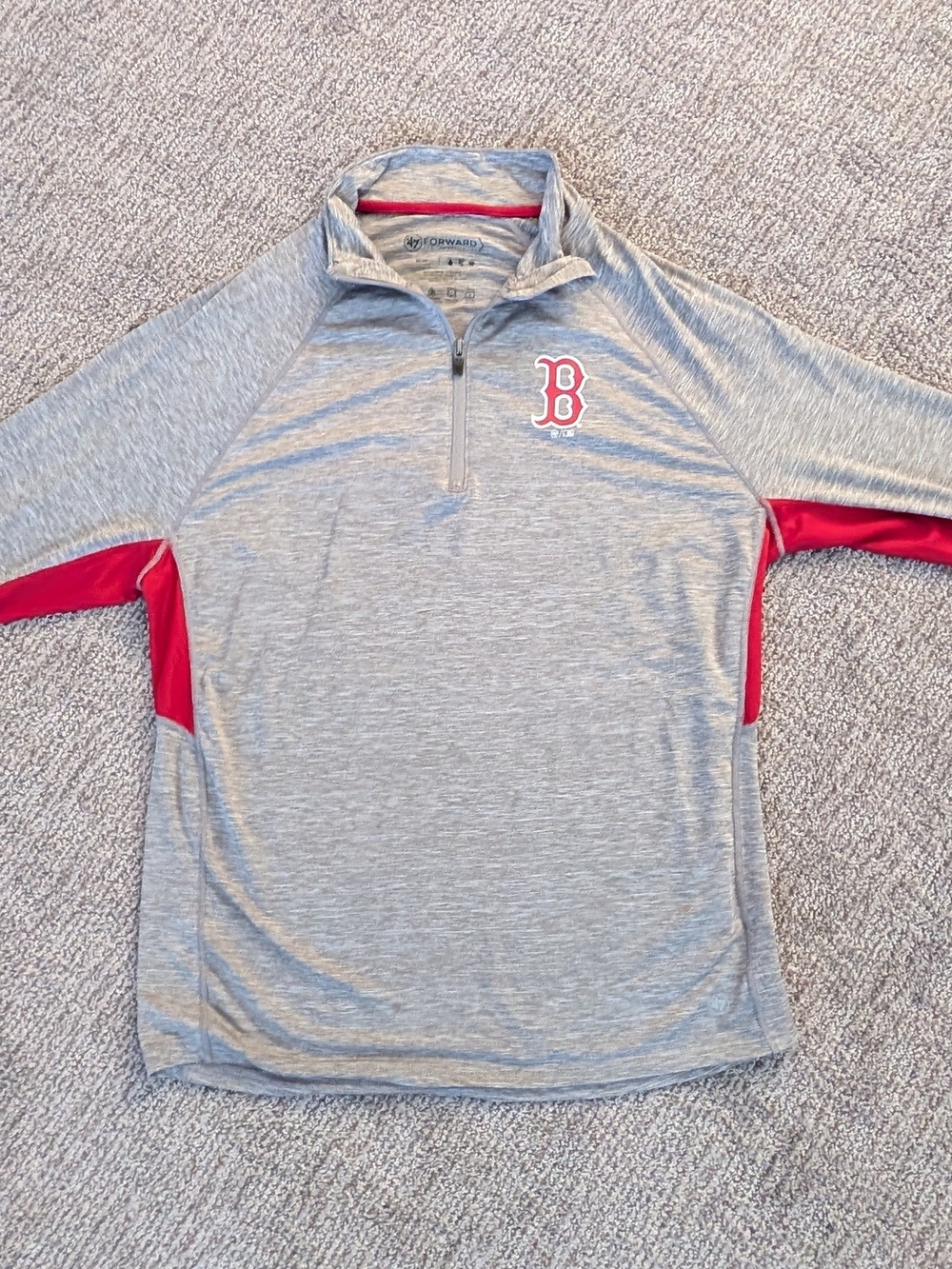 Boston Red Sox Mens Quarter-Zip Pullover